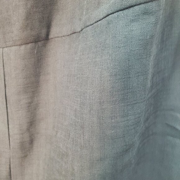 NWT -Medium Doe & Rae Linen Blend Black with Unfinished Edge Jumpsuit - Picture 4 of 11